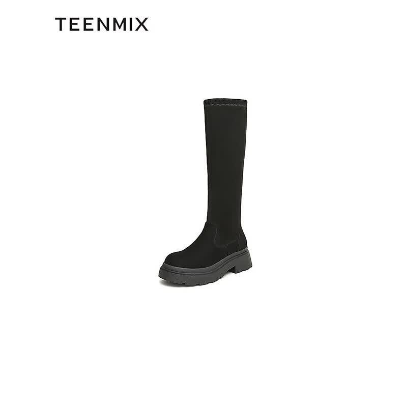 TEENMIX Women s Thick-Soled Over-the-Knee Boots 38 чёрный