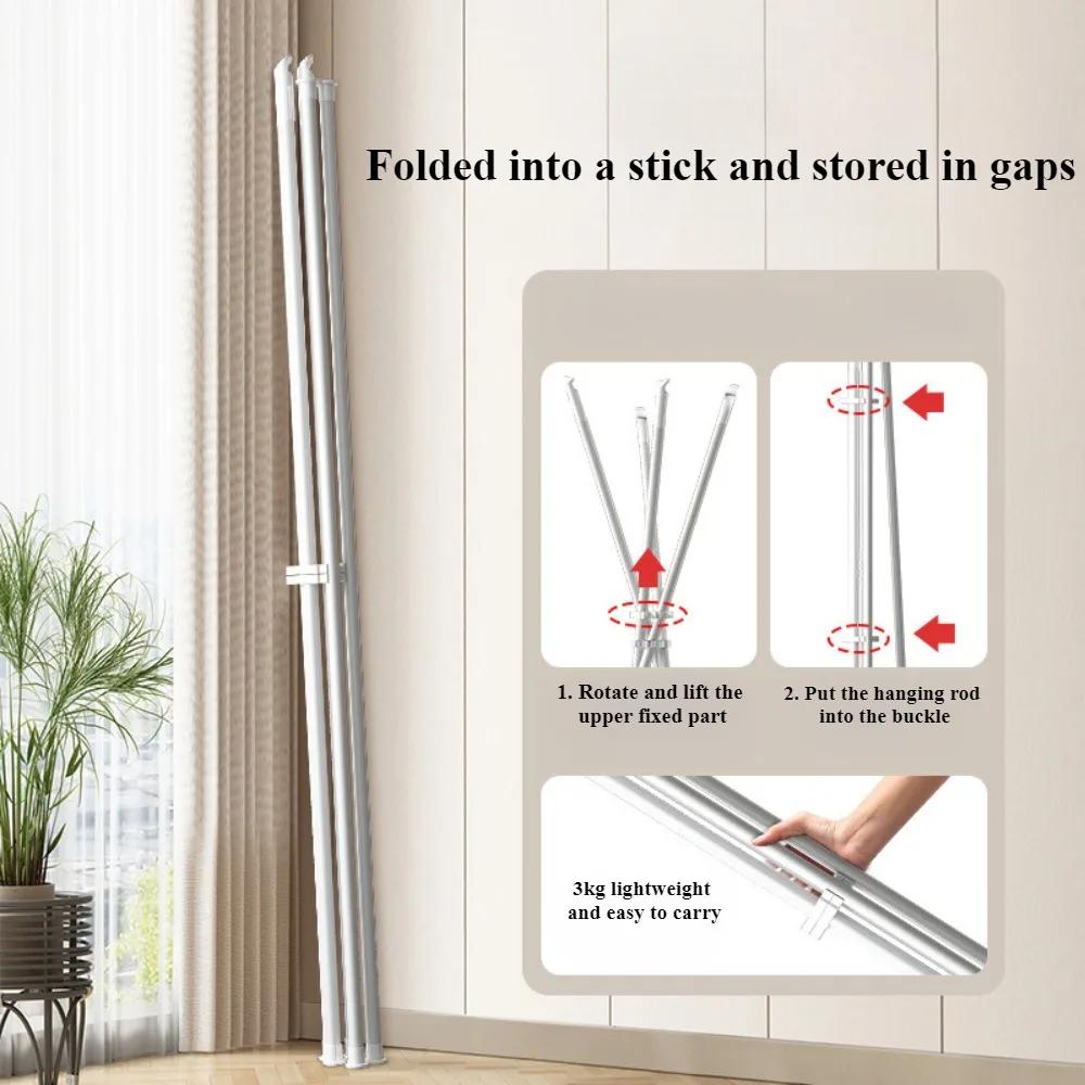 Foldable Drying Rack X-Shaped Clothes Hanger Indoor Save Space Balcony Elevated Design Modern Simplicity Simple Clothes Rack