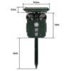 Ultrasonic Solar Deer Repeller - 5 Adjustable Modes - Get Rid Of Deer In 48 Hours -DGZD