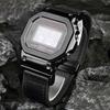 For G-SHOCK Casio DW5600 DW-5600 GW-B5600 GM-5600 Modified Retro Belt Vintage Cowhide Silicone Bottom Magnetic Buckle Strap 16mm