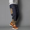 2024 Men's High-End American Straight-Leg Jeans: Loose, Versatile, Trendy, Multi-Pocket Stitching for Autumn & Winter.