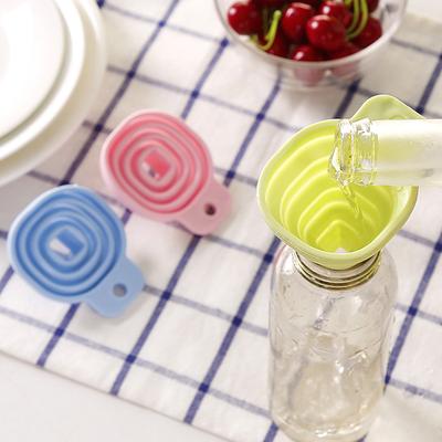 Imbuto in silicone pieghevole Imbuto per olio Imbuto per olio Imbuto per olio Imbuto per olio per alimenti Imbuto per sale e aceto Imbuto per detersivo per bucato