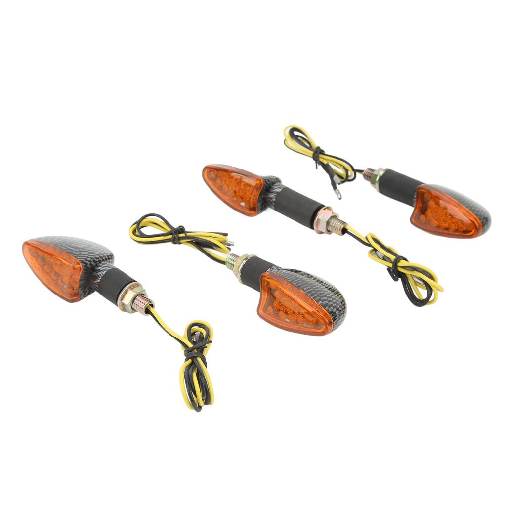 4PCS Motorcycle Turn Signal Light Front and Rear Waterproof Bright Light Universal Replacemen for Suzuki Type1