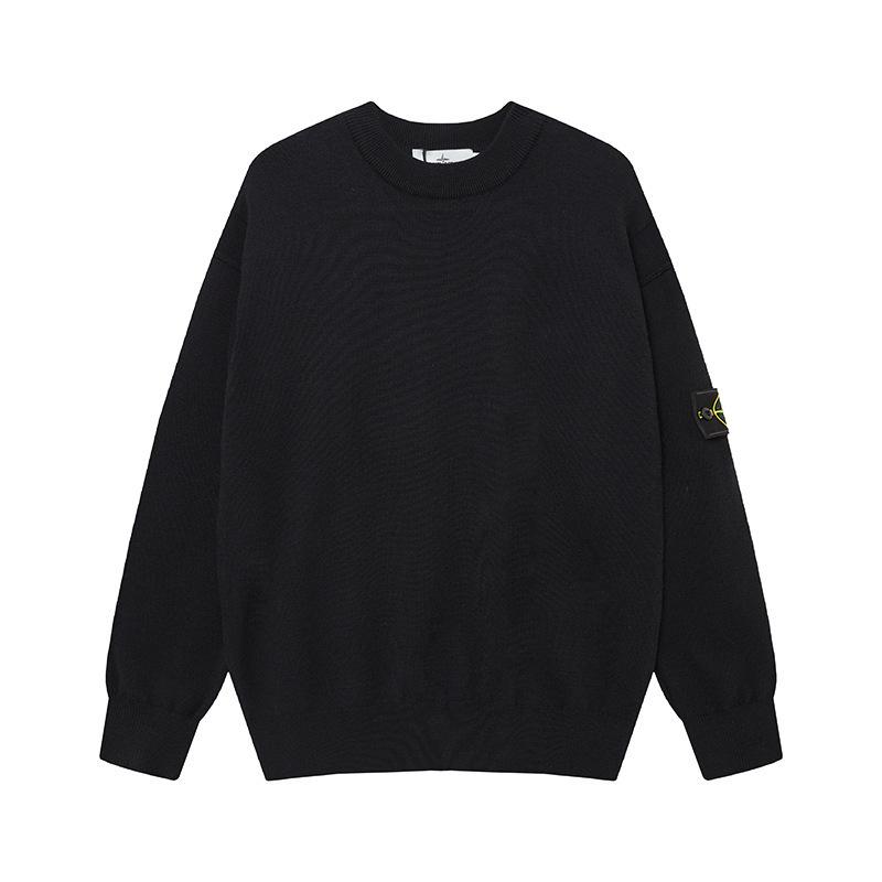 Crossstone Unisex Klassischer Frottee Rundhals Pullover - Langarm für Herbst/Winter