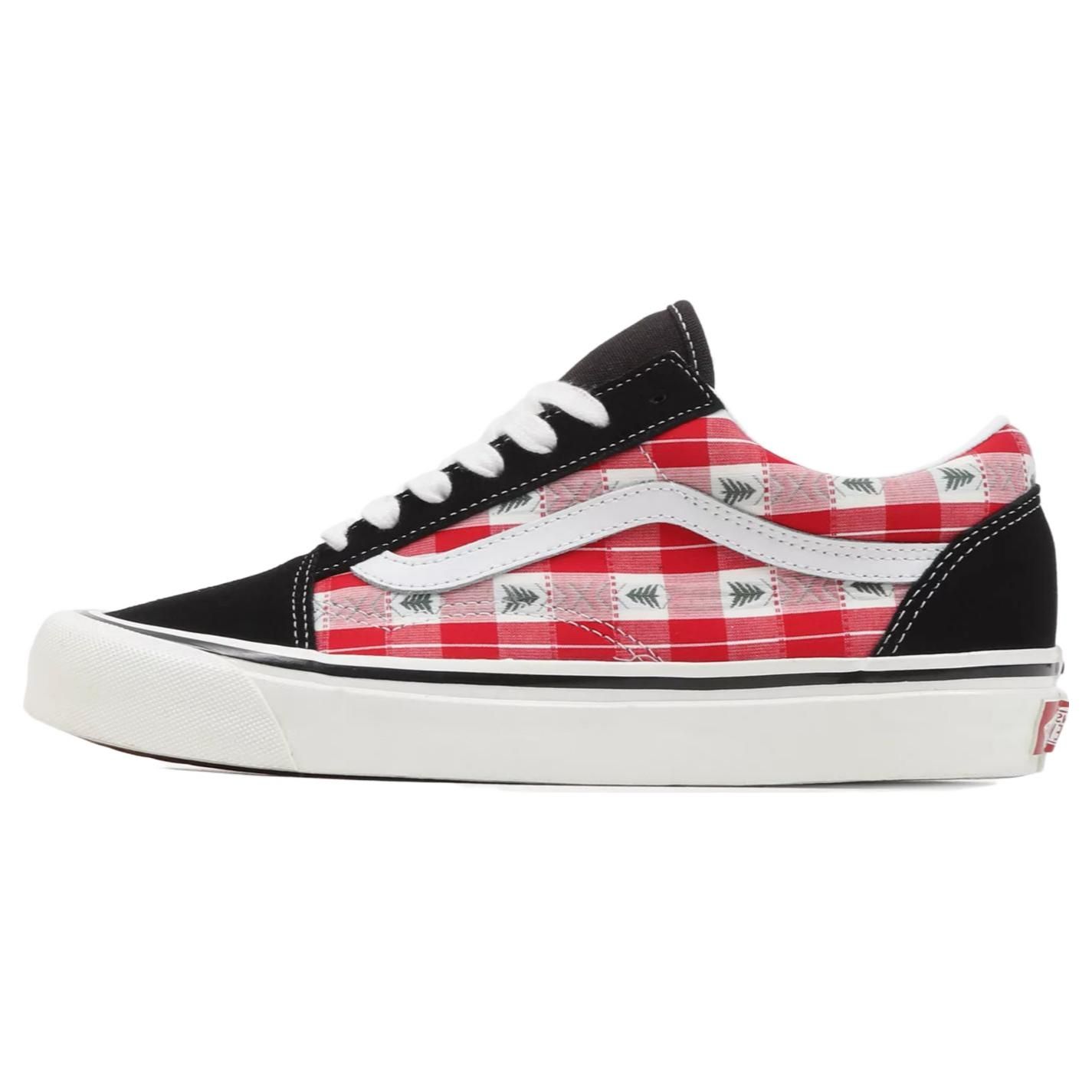 

Vans Old Skool 36 DX Anaheim Factory - красные клетчатые кроссовки унисекс, черные VN0A4BW3RED 37