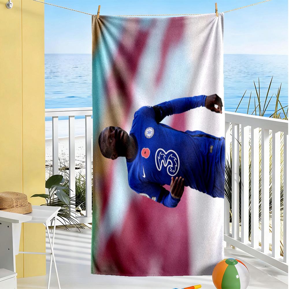Chelsea Player Action Beach Towel Super Soft Microfiber Quickdry Fabric Comfortable Lightweight Perfect for Traveling Yoga Camping and Swimming