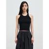 Anggae Textured Tank Top Black