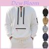 Mens Fleece Hooded Sweatshirt With Zipper For Casual Winter Wear