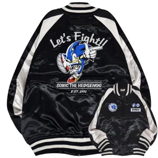 Yoshida Yu Sonic Hedgehog Sukajan Sega Game Outer Embroidery Jacket