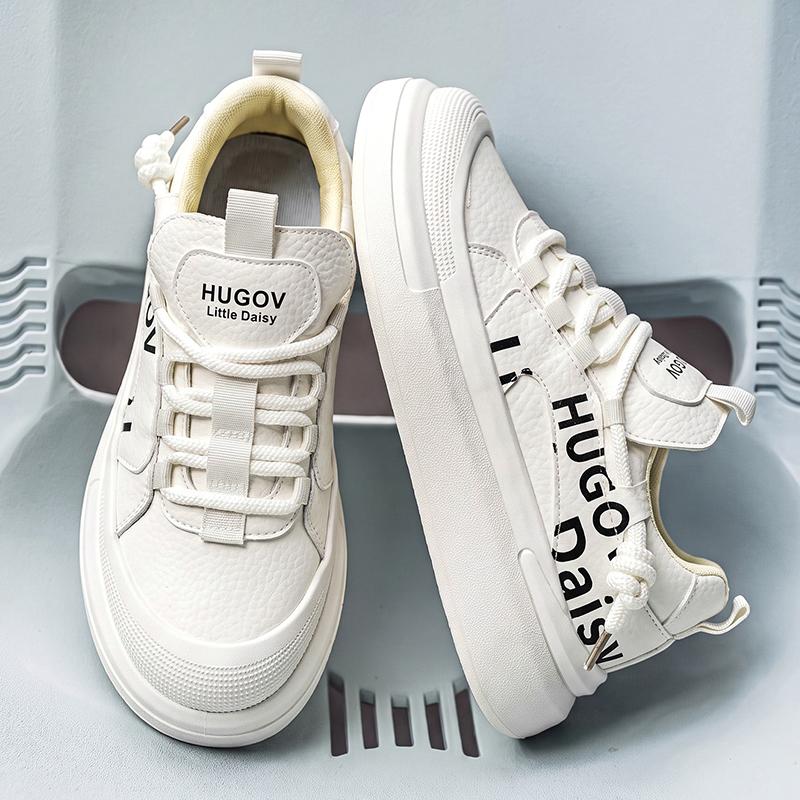 New Men's Classic Fashion High Top Thick Sole Skateboarding Shoes Comfortable Soft Sole Trending Soft Sole Breathable Matin