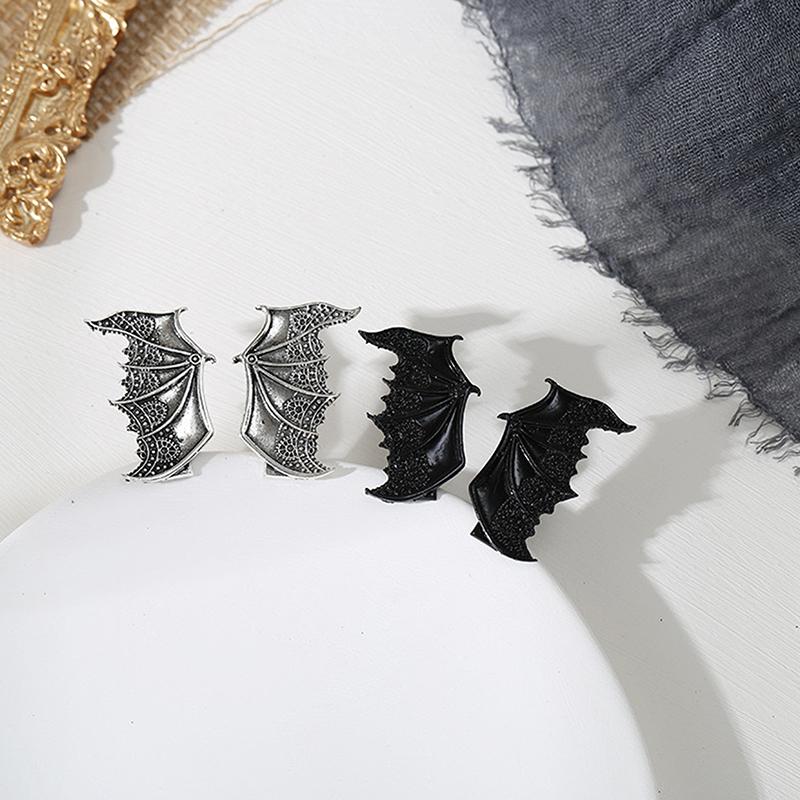 2 Pcs Fashion Funny Multi Colored Bat Wing Barrettes Hair Clips For Women Girls Party Hair Accessories