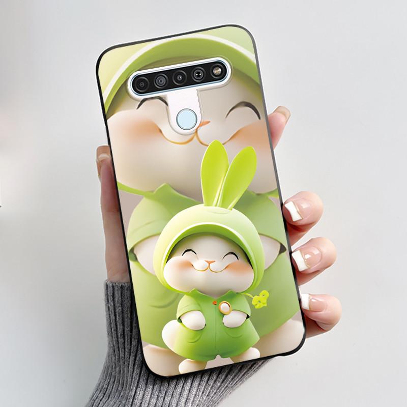 Luxury Cute Cool Boys Girls Case For LG K61 Q61 Q70 Phone Case Black Matte Soft Silicone Back Cover Protective TPU Bumper Shell