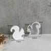 3D DIY Cute Squirrel Silicone Candle Mold Animal Squirrel Soy Wax Silicone Mould Animals Gypsum Resin Mould Home Decor