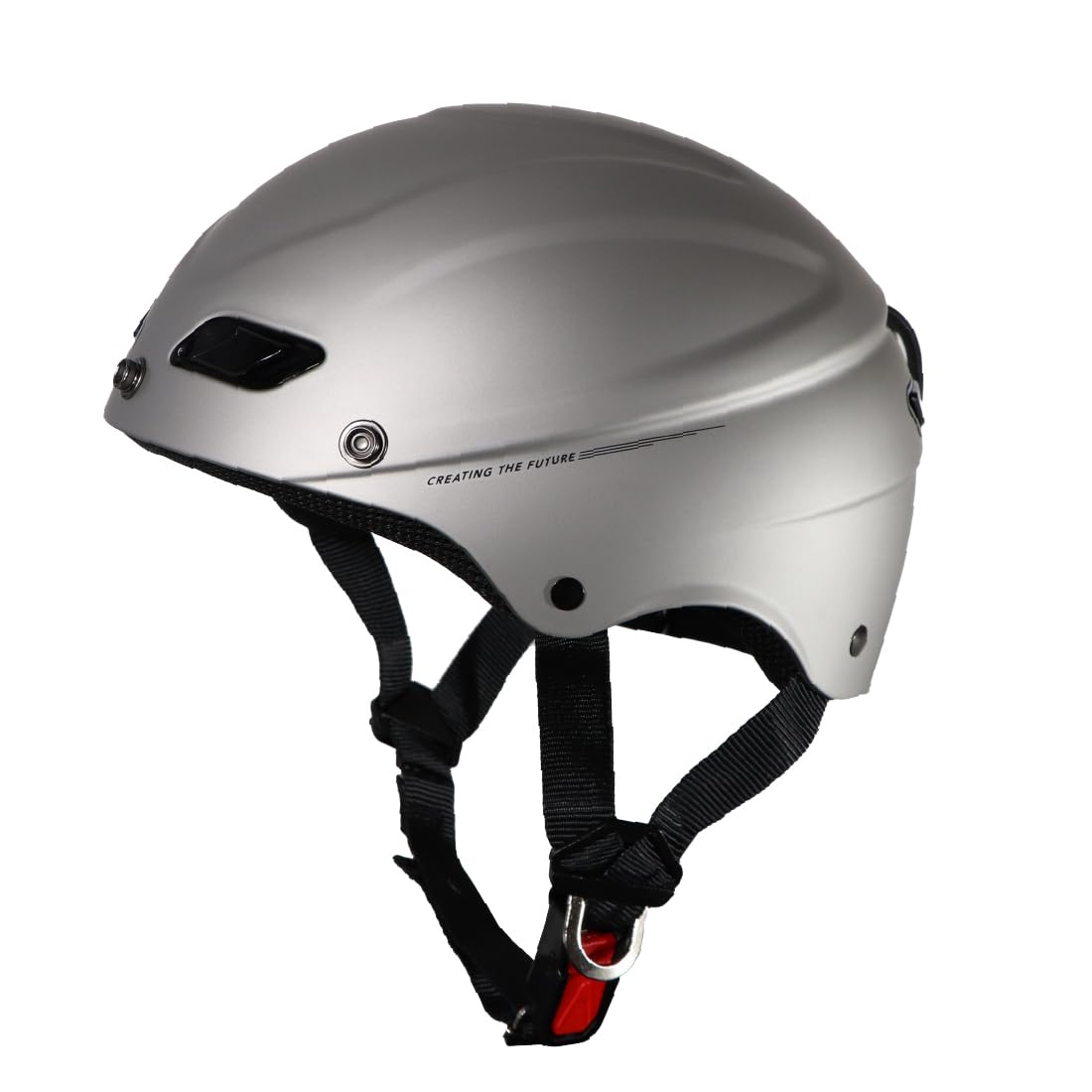 

MOTO BASE certified motorcycle airy half helmet Matte Titanium Silver Free size SG/PSC MBHL-HF01 (57-60cm)
