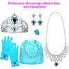 Princess Dress Up Shoes Set, Girls Role Play Dress Up Toys, Toddler Pretend Jewelry Boutique Kit Gift Set for Little Girls Aged 3-6 Years Old, 4