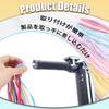 LvYiLinggg Bicycle Ribbon Macaron 2 Pairs Bicycle Handle Streamers Colorful