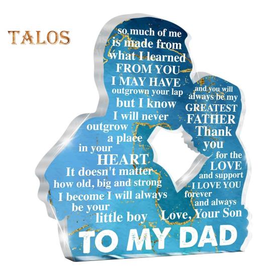 

Сімейна Любов Акрилова Прикраса Батько Мати Дитина Силуети Прикраса Настільний Самостійний Акриловий Блок для Домашнього Офісного Декору День Святого Валентина B