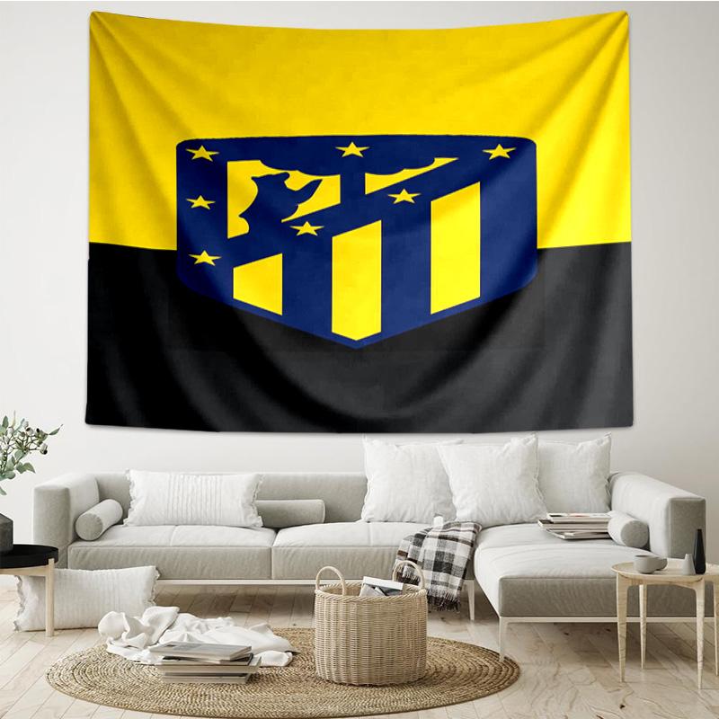 1PC Atletico Ma-drid Crest Printed Tapestry Room Decoration Wall Hanging for Living Room Bedroom, dormitory, Birthday and Christmas gifts