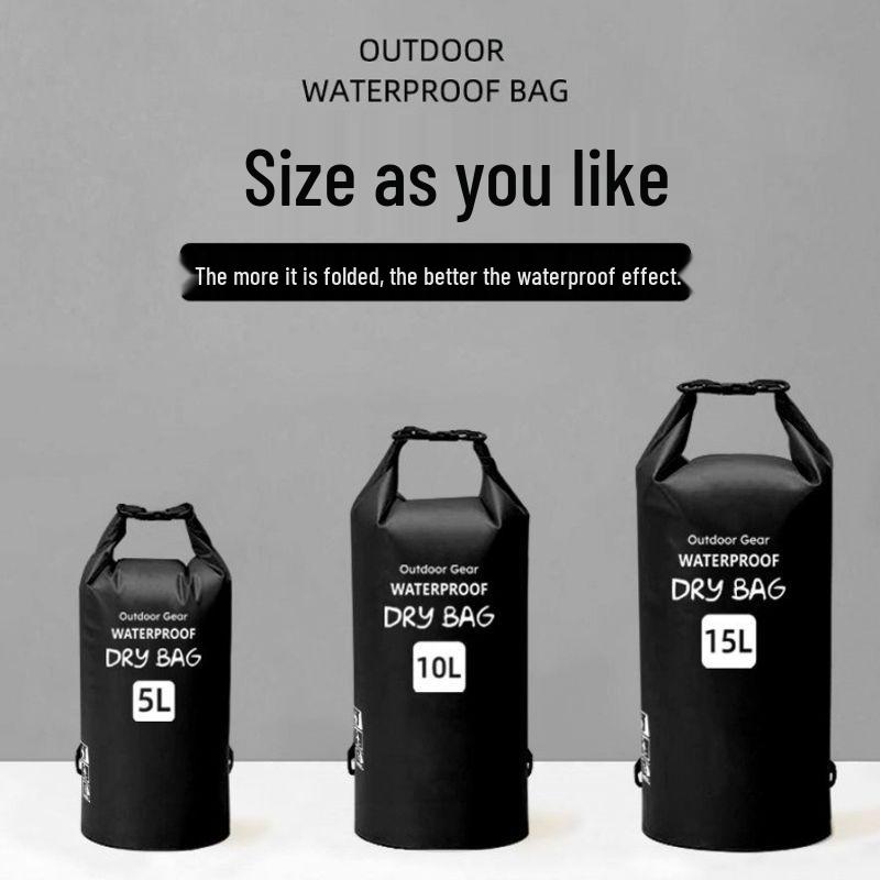 Waterproof Crossbody Bag for Swimming, Trekking, Rafting & Snorkeling - Large Capacity, Convertible Single/Double Shoulder Storage.