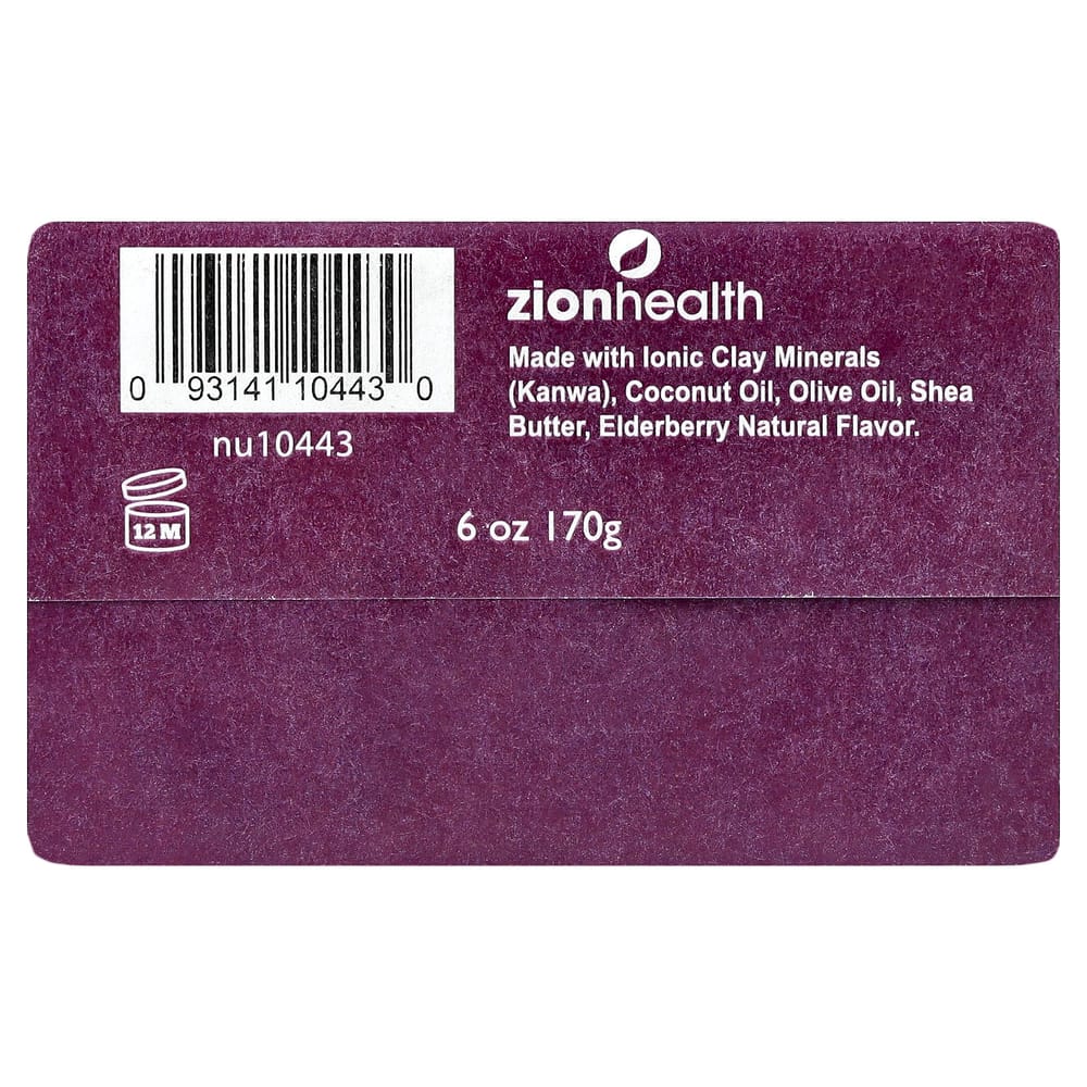 iHerb Zion Health Ancient Clay Soap with Elderberry, 170g (6oz)