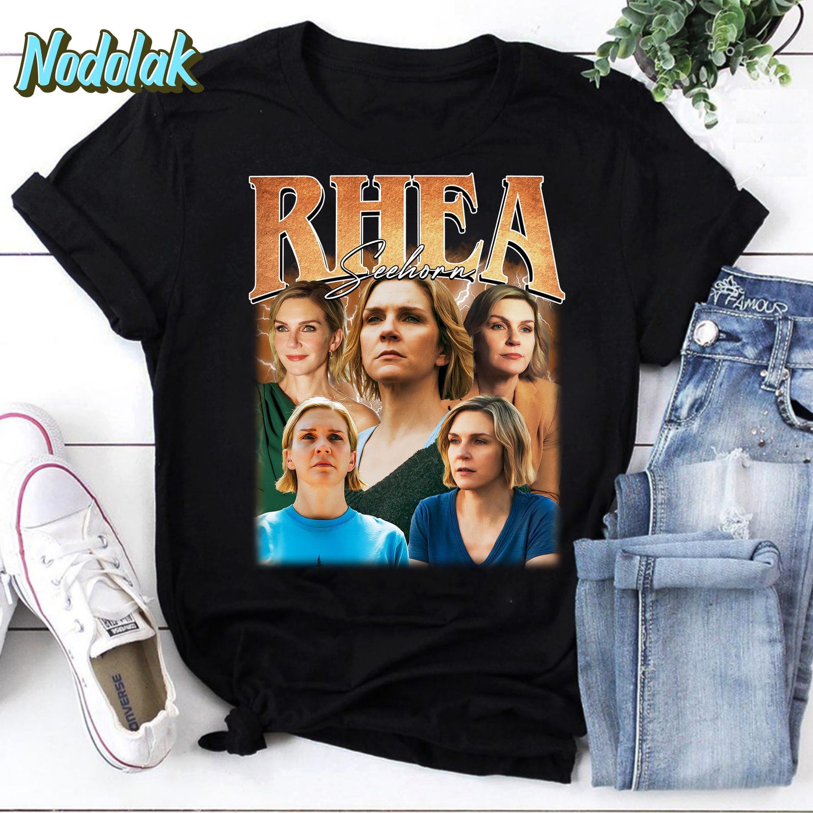 Rhea Seehorn Fan Shirt – Bootleg Style Vintage Collage Tee for Better Call Saul Fans – Retro Tribute T-Shirt for TV Lovers & Collectors 4XL