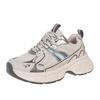 Silver Daddy Shoes Women's 2025 Spring and Summer New Thick-soled Enhanced Mesh Breathable Versatile Lightweight Sports and Leisure Shoes
