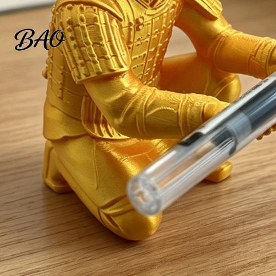 Artistic Desktop Decoration Terracotta Warrior Desk Decor, 3D Printed Soldier Pen Stand for Knight Holder Office, Creative Ancient Pencil Holder, Home