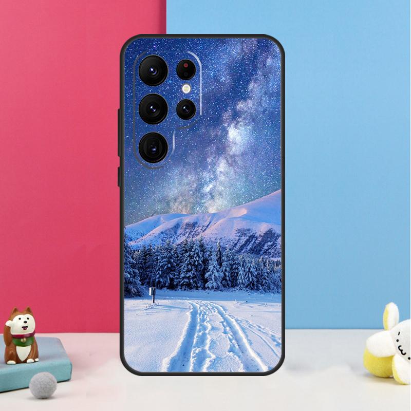 Winter Landscape Case For Samsung Galaxy S25 S26 Ultra S20 S21 S22 S23 S24 S10 Plus S25 FE Back Cover Shell