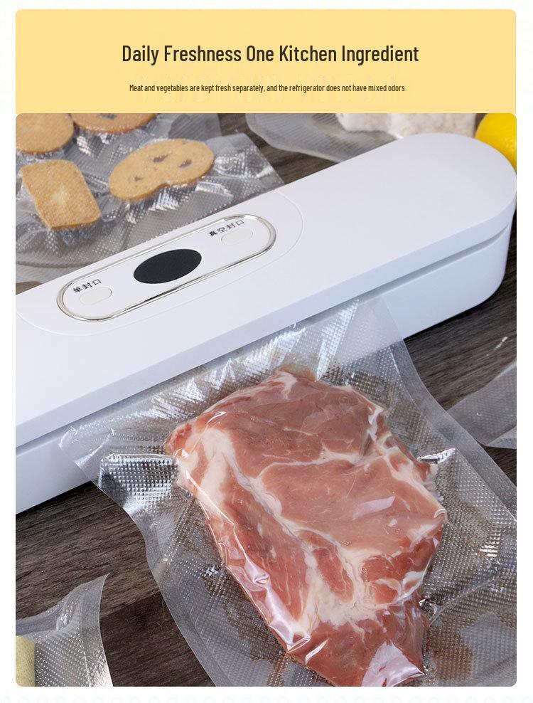 Haushaltsvakuumiergerät mit Doppelfunktion zur Konservierung von trockenen und feuchten Lebensmitteln