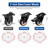 Heavy Duty Caster Wheels With Brake Roller Wheels Durable Chair Wheels