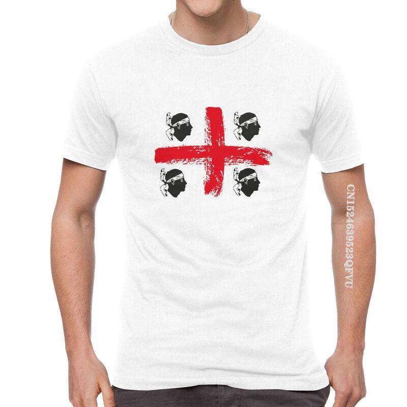 Sardinia Sardegna Flag Italy T Shirts Funny Italian Pride Tshirt Hip Hop T Shirt Men Oversized Tee Harajuku Fast Shipping