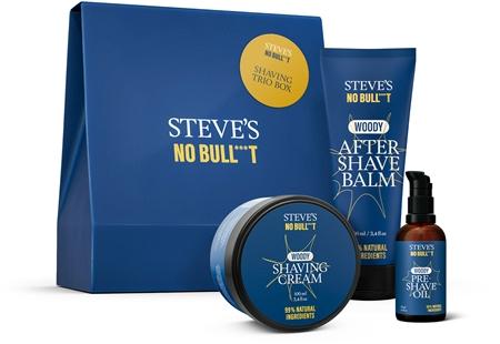 

Подарочный набор для бритья Steve s No Bull***t Shaving Trio TU прозрачный