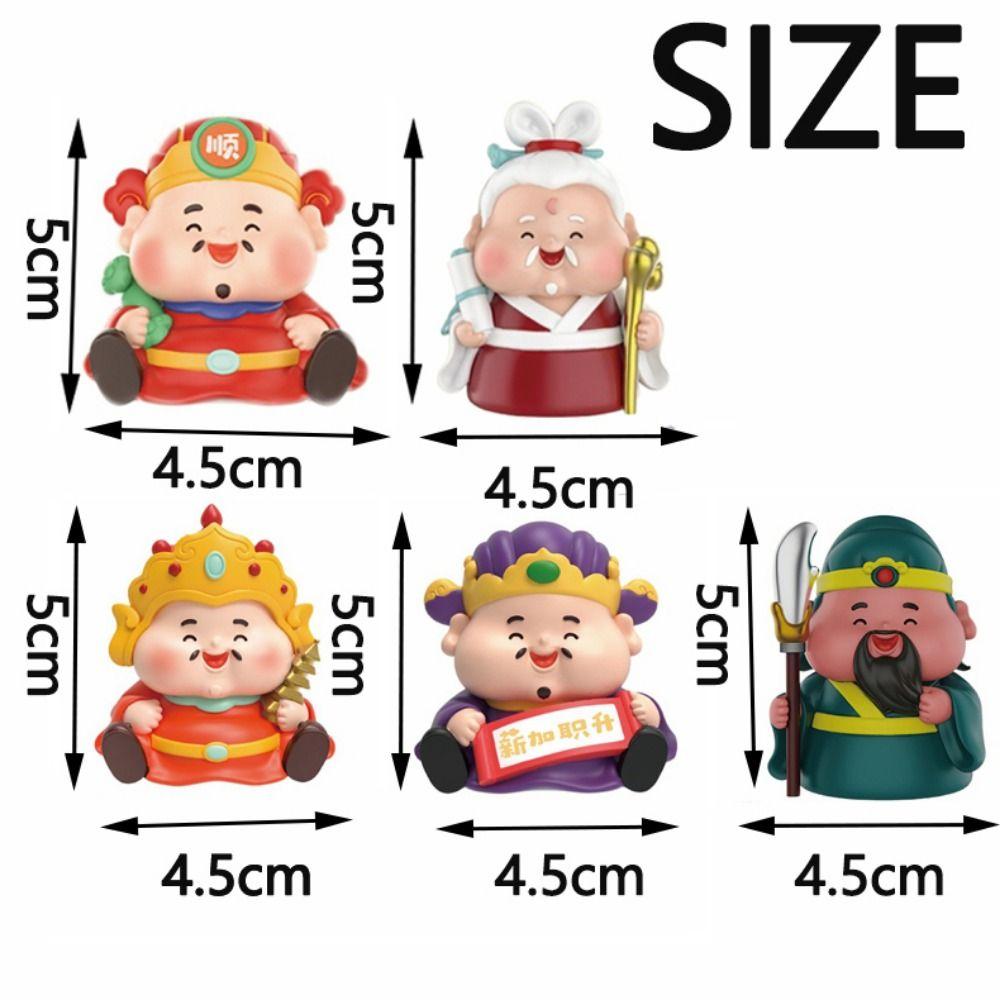 Cartoon Fengshui Sculpture Creative Lucky Ornaments God of Wealth Decoration  Good Luck Ornament