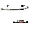 100mm~5000mm Motorcycle Braided Steel Hydraulic Brake Clutch Oil Hose Brake Line for Bikes Motocross Street 10mm Banjo 0°-28°-90