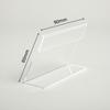 10Pcs Acrylic Transparent Display Stand Desk Sign Label Frame Price Tag Display