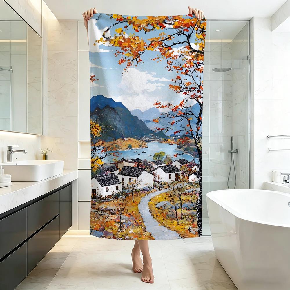Traditional J-Japanese Ukiyo-eS Towel Five-Star Hotel Quality Eco-Friendly Ultra Soft Thick Towels & Beach Towels