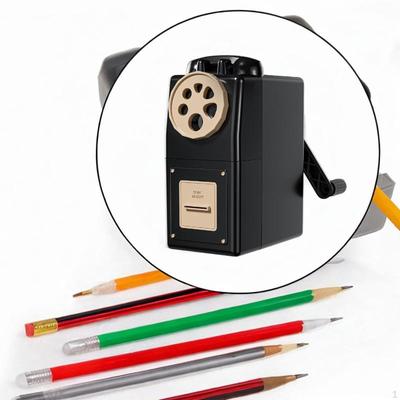 Manual Pencil Sharpener Sturdy with Adjustable Point for School Class Office