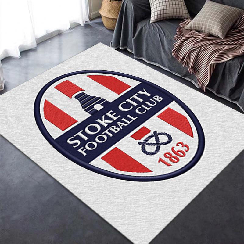 2025 New Stoke City FC Carpet Rug for Living Room Bedroom Home Sofa Decoration,Kids play Non-slip Floor Mat182