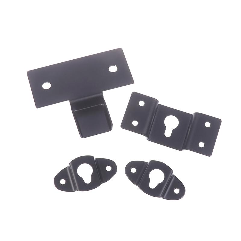 Metal Speaker Brackets Stand Black Wall Mount Iron Hook Hanger Plate For Speaker Surround Sound Bracket Easy To Install