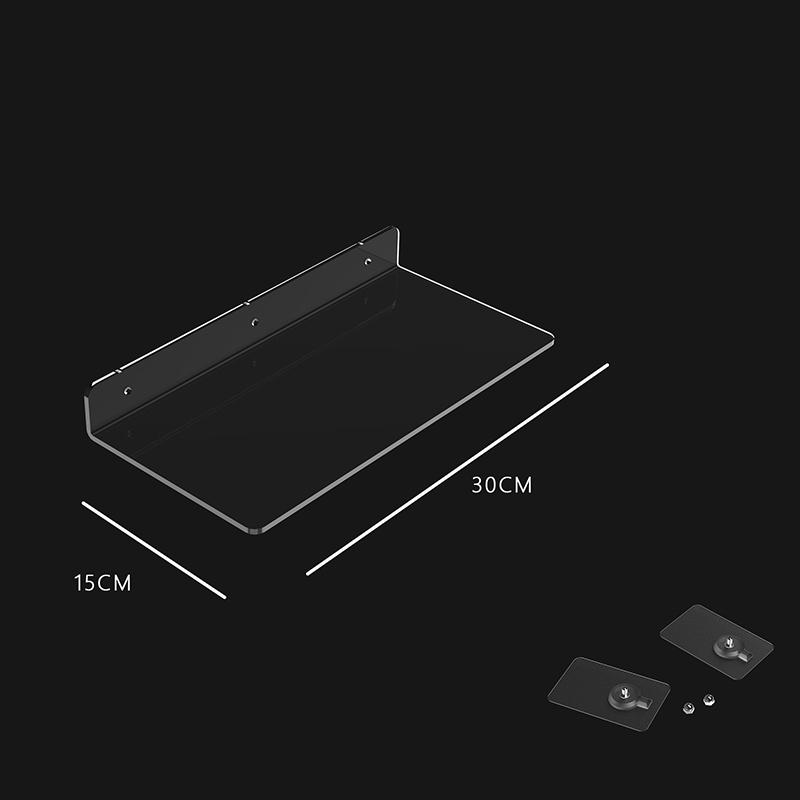 Clear Acrylic Shelves for Wall,Invisible Mounted Display Ledge Kids Bookshelf for Bathroom,Living Room,Bedroom,Kitchen,Study