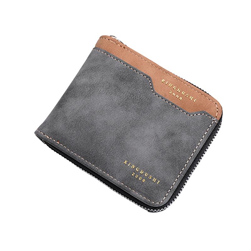 New Men'S Wallet Men'S Short Wallet Fashion Youth Wallet Large Capacity Multi-Card Wallet