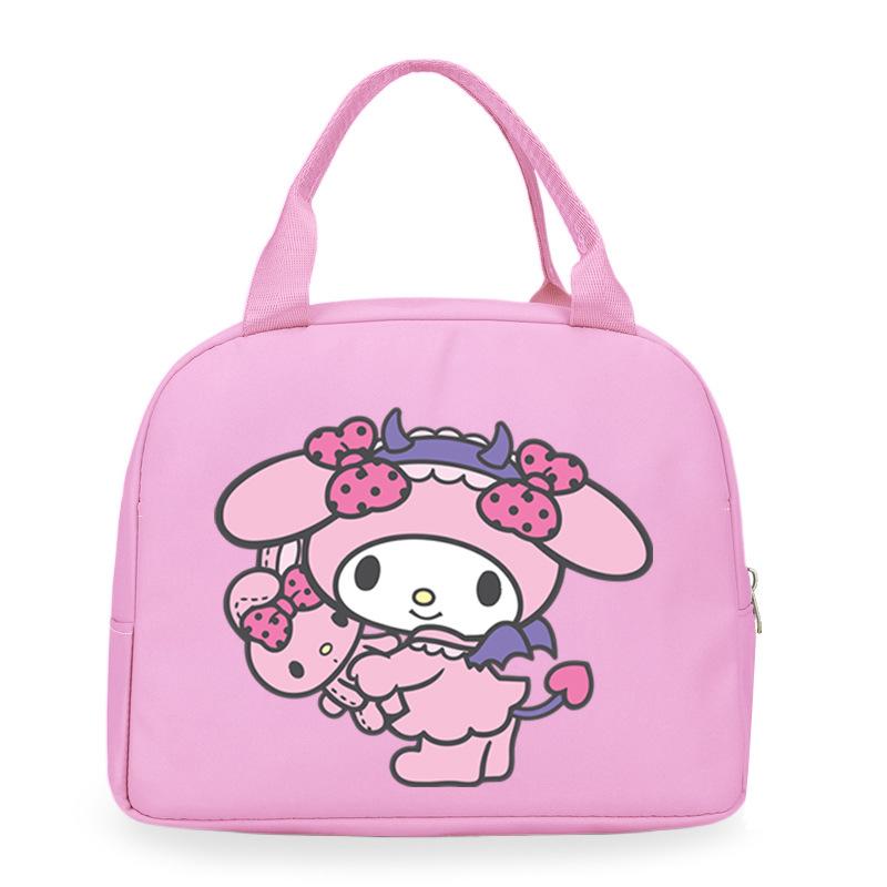 Melody cute cartoon print student lunch bag high value work commute leisure handbag