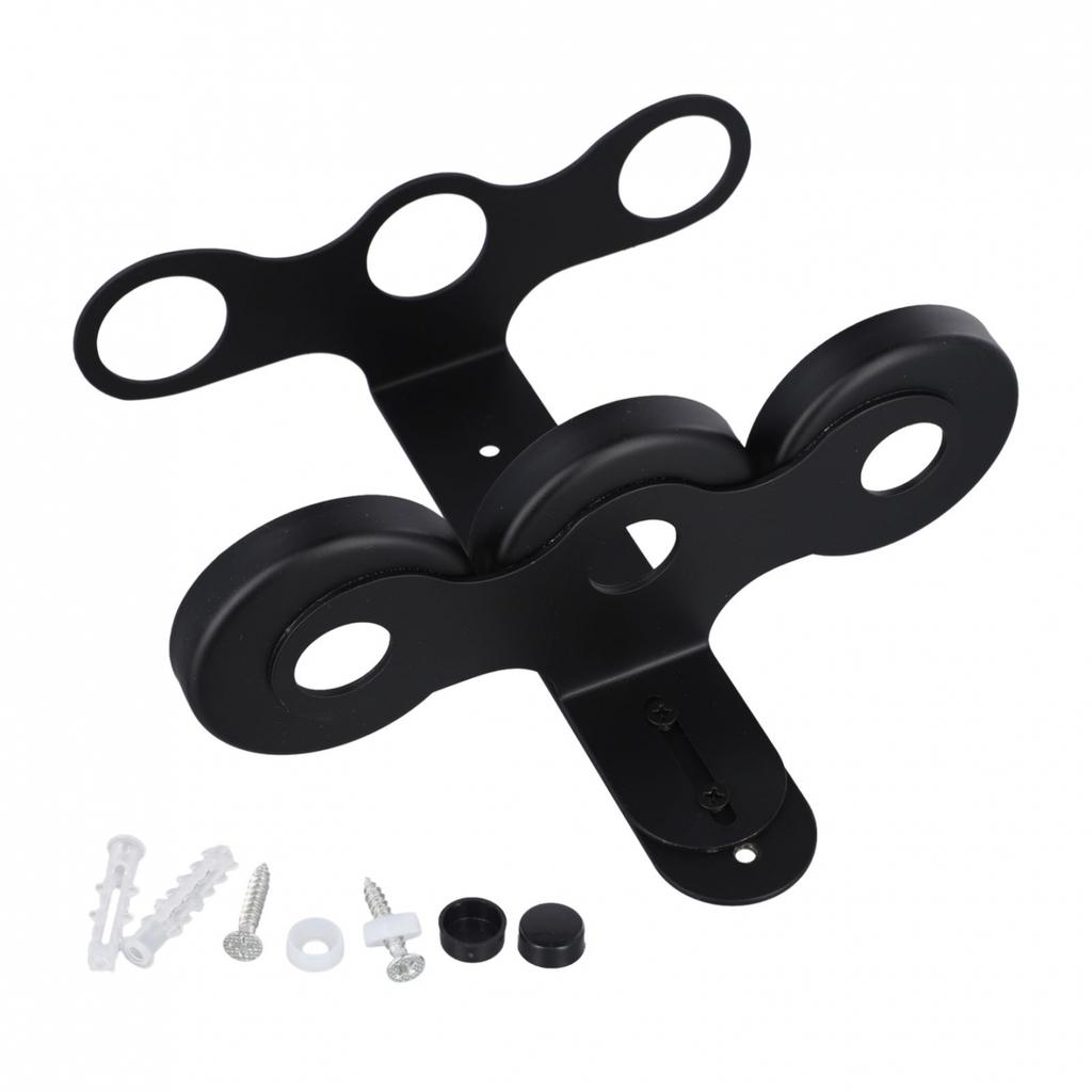 Wall Mounted Soap Dispenser Bottle Holder Hanger Shower Gel Shampoo Storage Rack