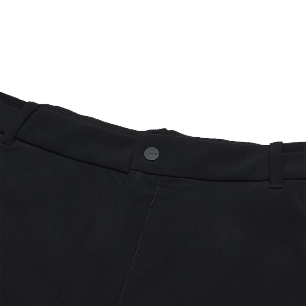 FILA Athletics Golf Series Fashion Solid Color Comfortable Straight Leg Knit Sports Pants Women bottoms Deep-Black A11W525603F-BK