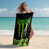 Beweis Strandtuch mit Monster Energy LOGO Muster - weich, saugfähig, schnelltrocknend, maschinenwaschbar - perfekt zum Schwimmen, Camping, Baden