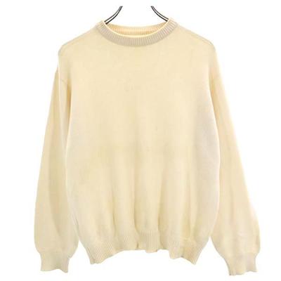 Y's Made In Japan Long Sleeve Sweater Off White Knit Men's Used
