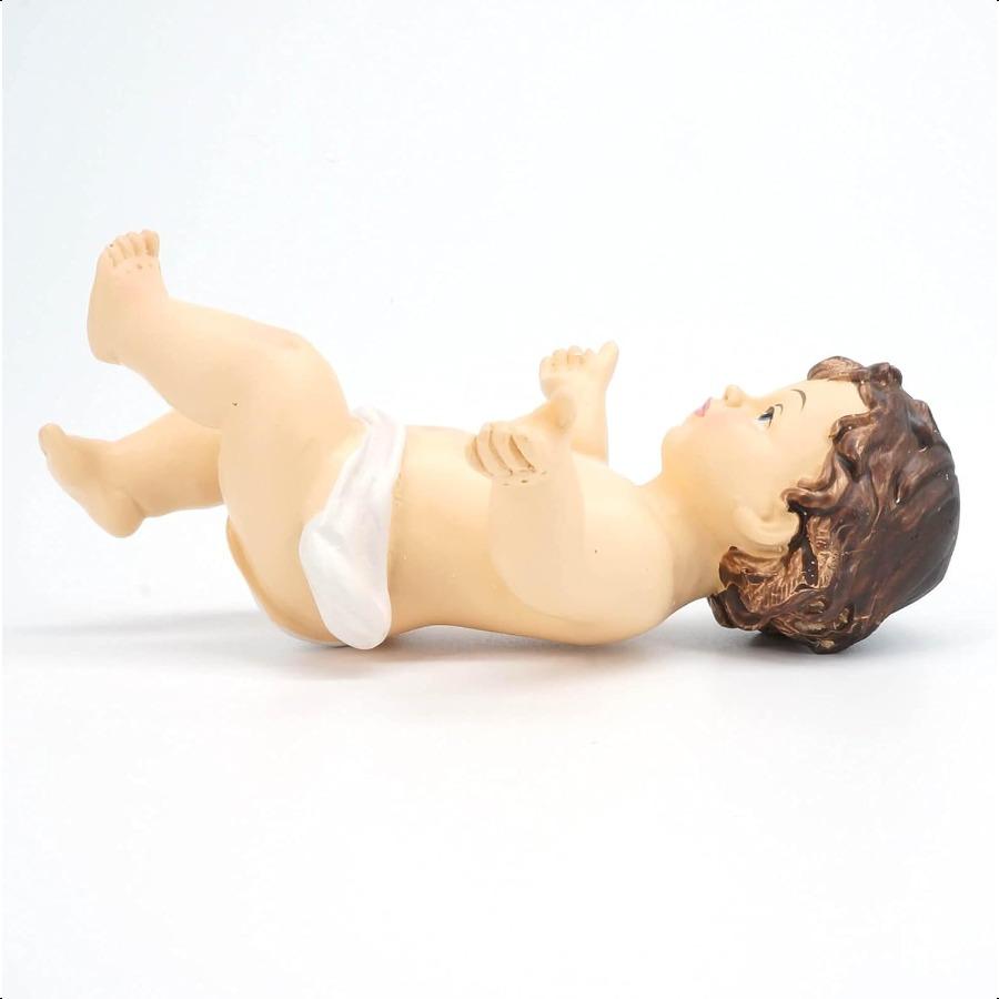 Resin Baby Jesus Figurine Nativity Collectible Statue and Holy Faith Gifts 2.4 inch