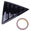 2Pcs Glossy Black Car Rear Side Window Scoop Louver Vent Cover Trim Fit for Toyota Corolla 2014-2018