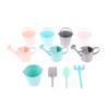 1:12 Dollhouse Miniature Watering Can Bucket Sprinkler Shovel Model Gardening Tools Decor Toy Doll House Accessories