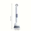 Kitchen Cleaning Brush No Separate Dispenser Needed Heavy-Duty Rotating Brush with Built-In Soap Dispenser